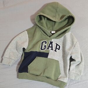 GAP Kids Olive and Heather Gray Hoodie